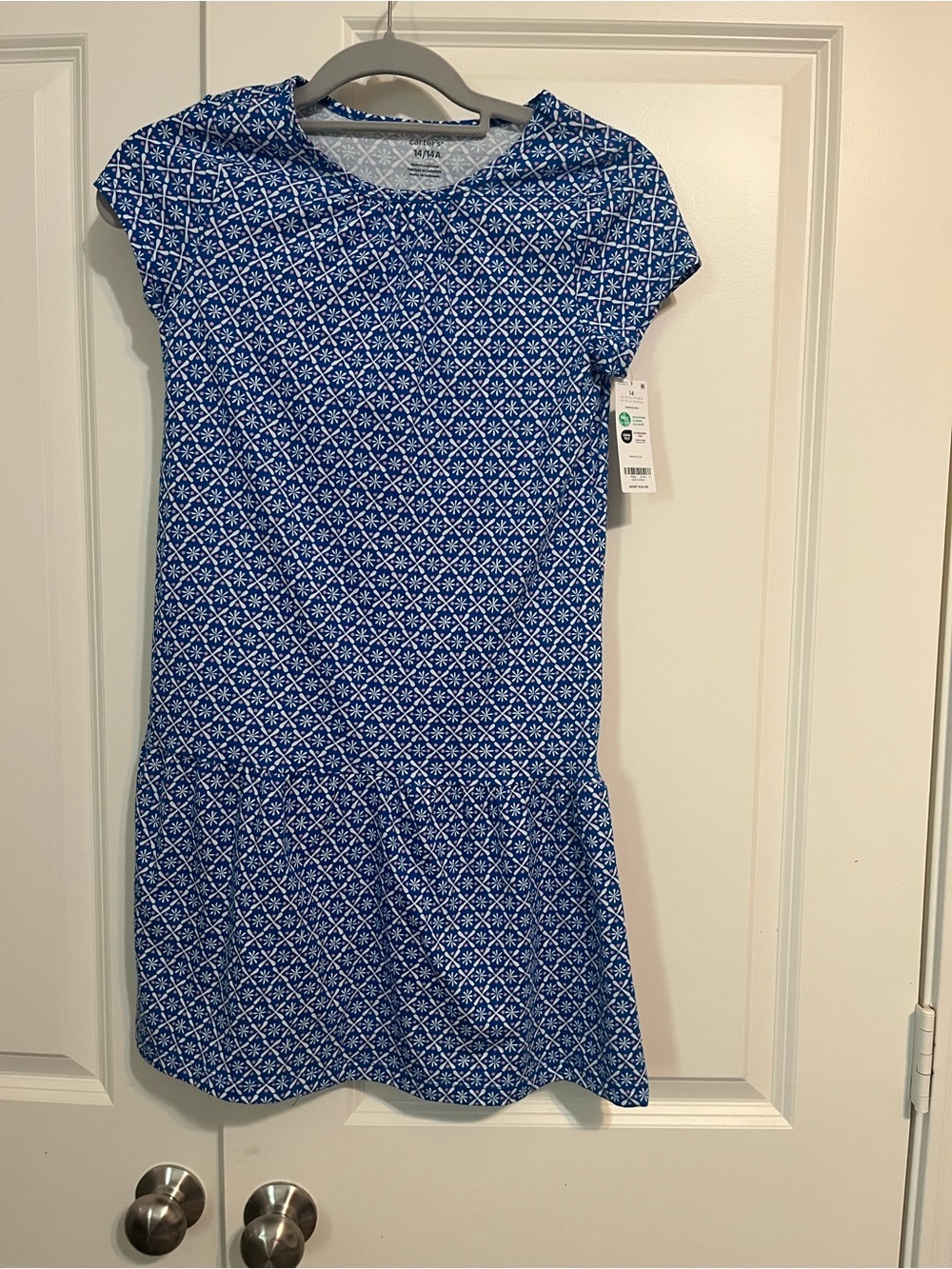Carter's Blue Geometric-Print Mini Dress